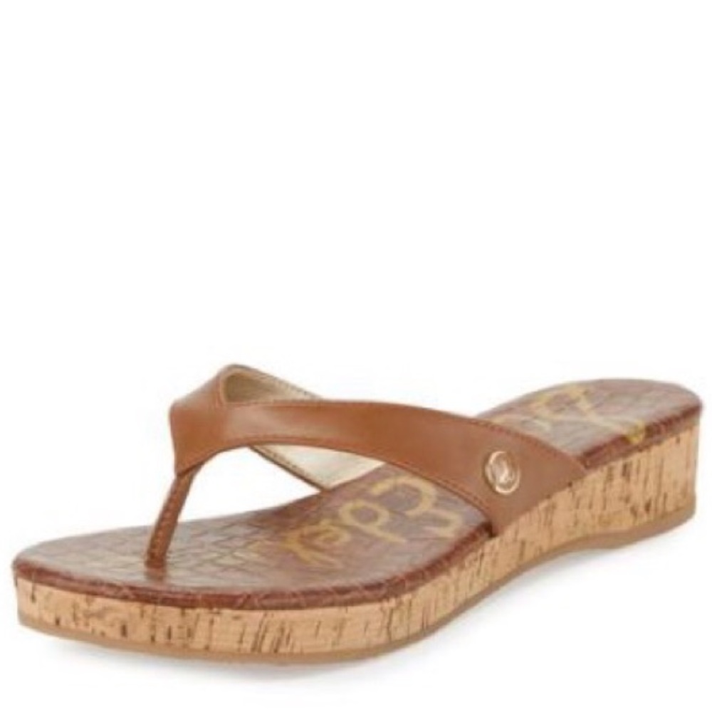 Sam Edelman Tanya Wedge Sandal in Tan